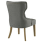 Baney Tufted Upholstered Dining Chair Grey and Rustic Grey