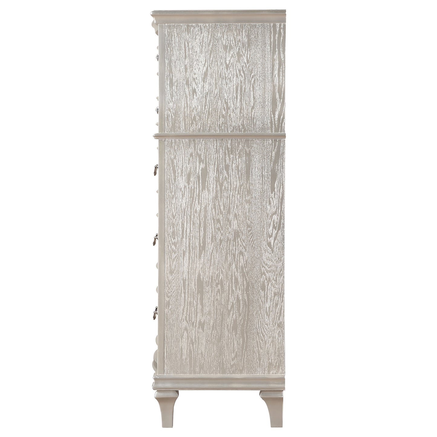 Evangeline 6-drawer Bedroom Chest Silver Oak