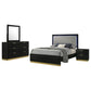 Caraway 4-piece Eastern King Bedroom Set Black