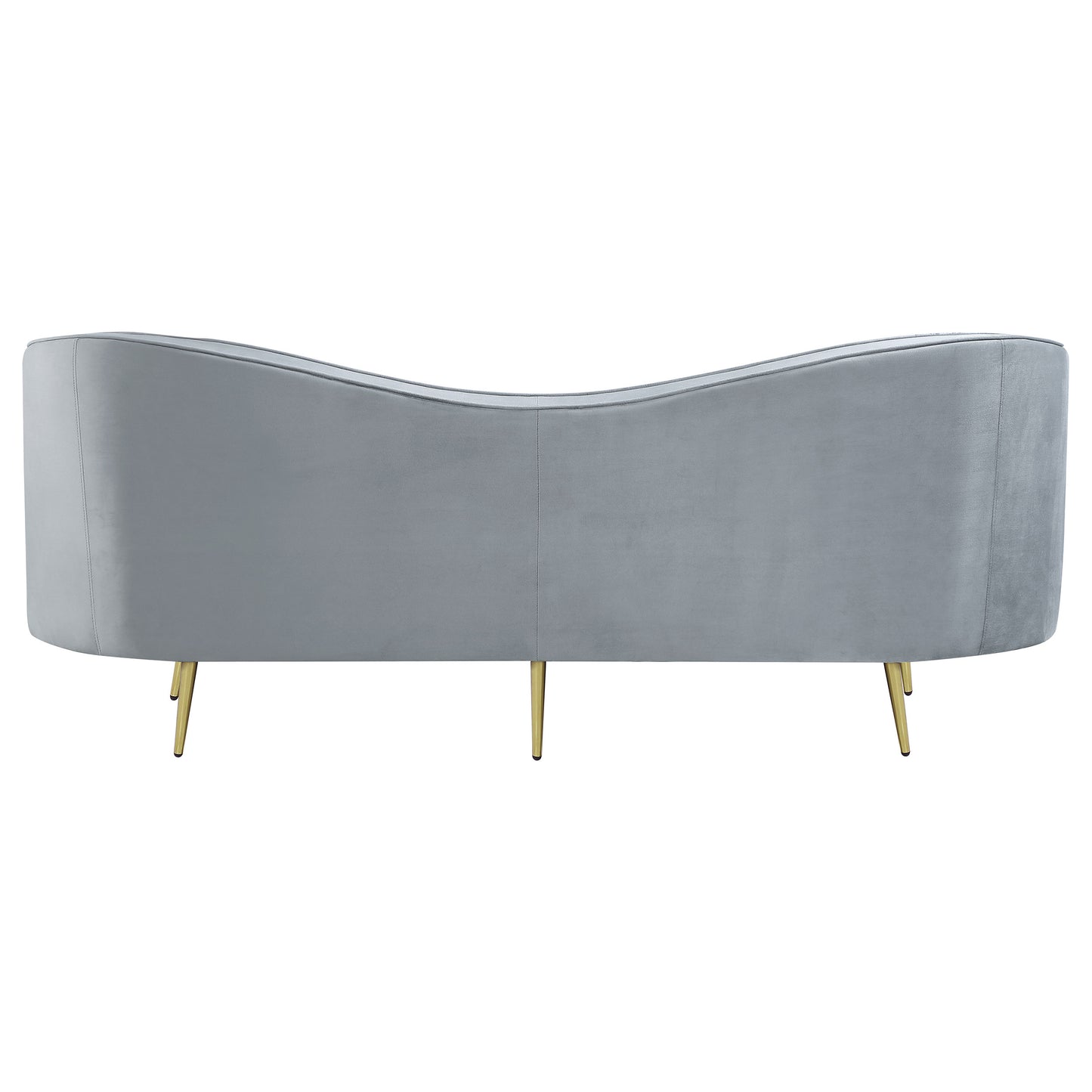 Sophia Upholstered Channel Tufted Sofa Grey