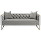 Eastbrook 2-piece Velvet Upholstered Tufted Sofa Set Grey