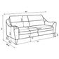 Gano 3-piece Upholstered Sloped Arm Sofa Set Navy Blue