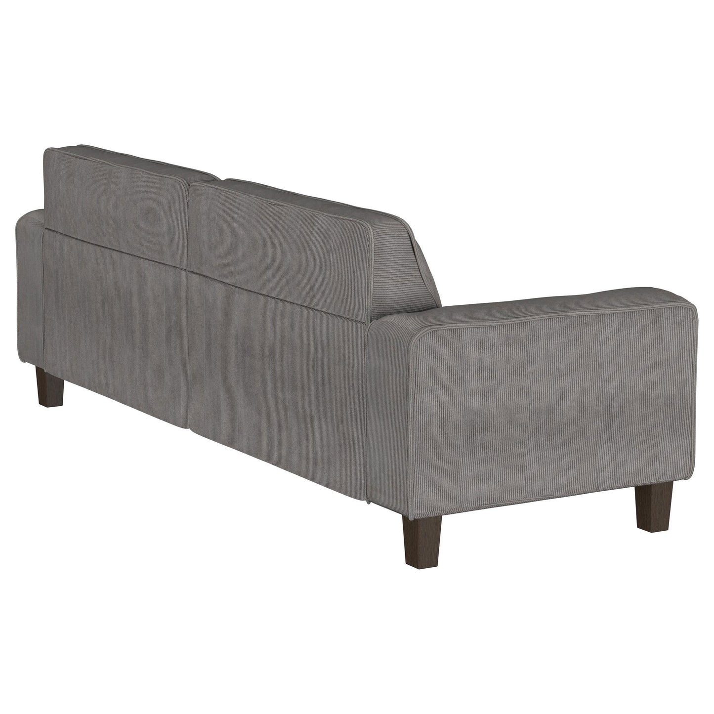 Deerhurst Upholstered Track Arm Tufted Sofa Charcoal