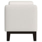 Rosie Upholstered Accent Bench with Armrests Vanilla