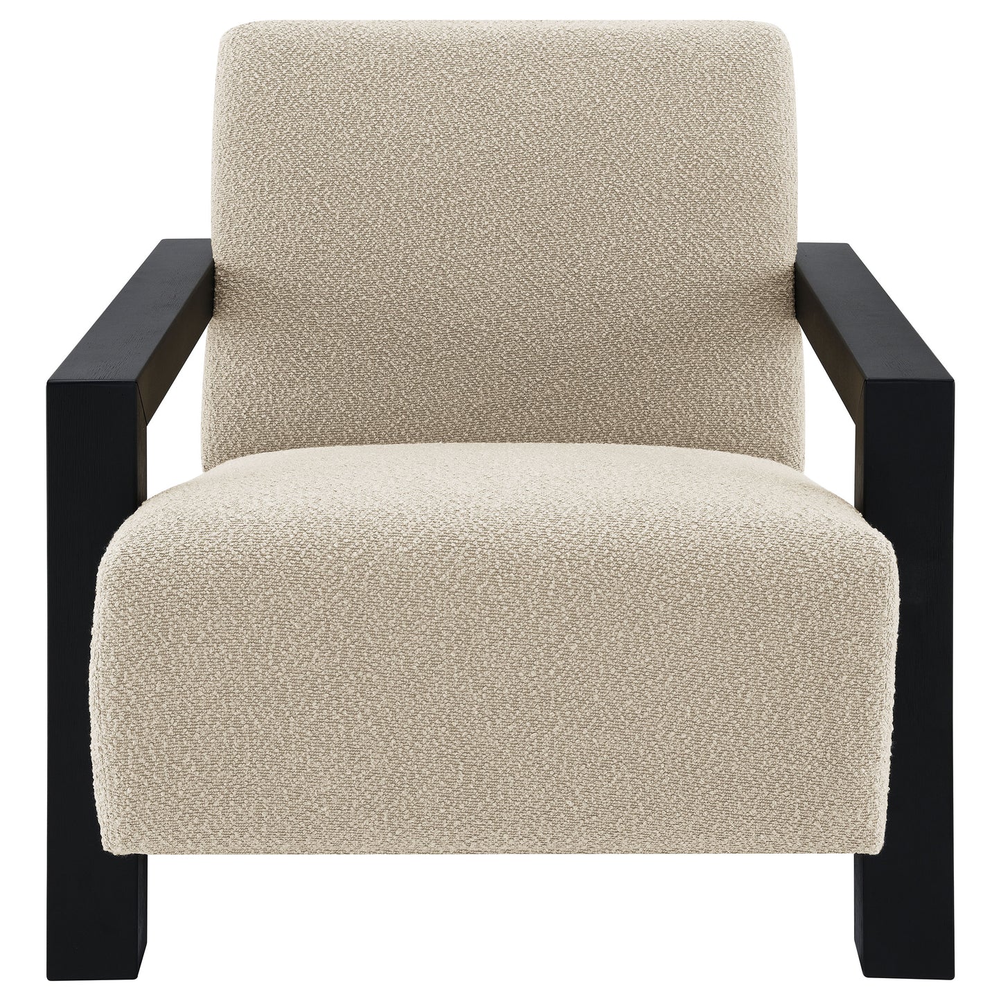 Fitzroy Boucle Upholstered Accent Arm Chair Latte