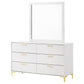 Kendall 6-drawer Dresser with Mirror White