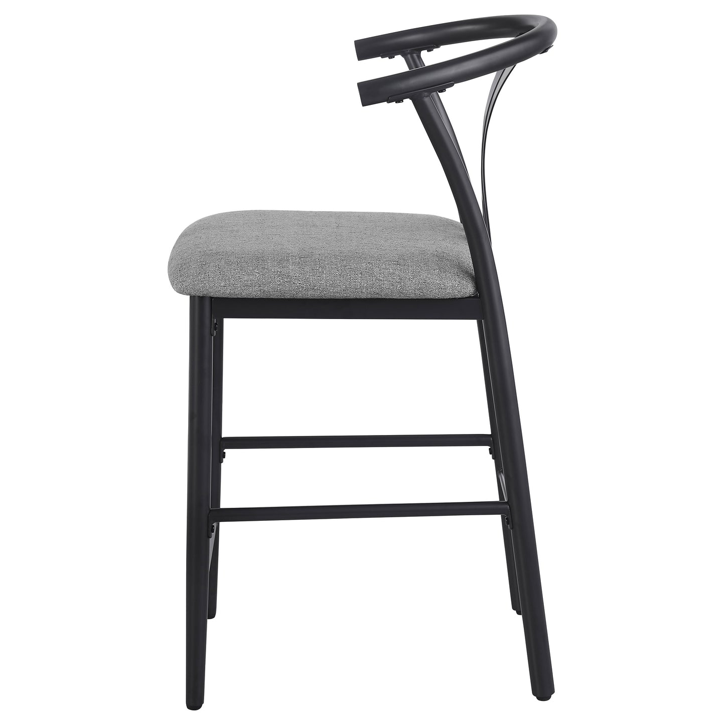 Dolman Counter Height Dining Side Chair Grey (Set of 2)