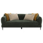 Jade 2-piece Chenille Upholstered Sofa Set Green