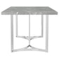 Sterling 72-inch Rectangular Dining Table Grey Faux Marble