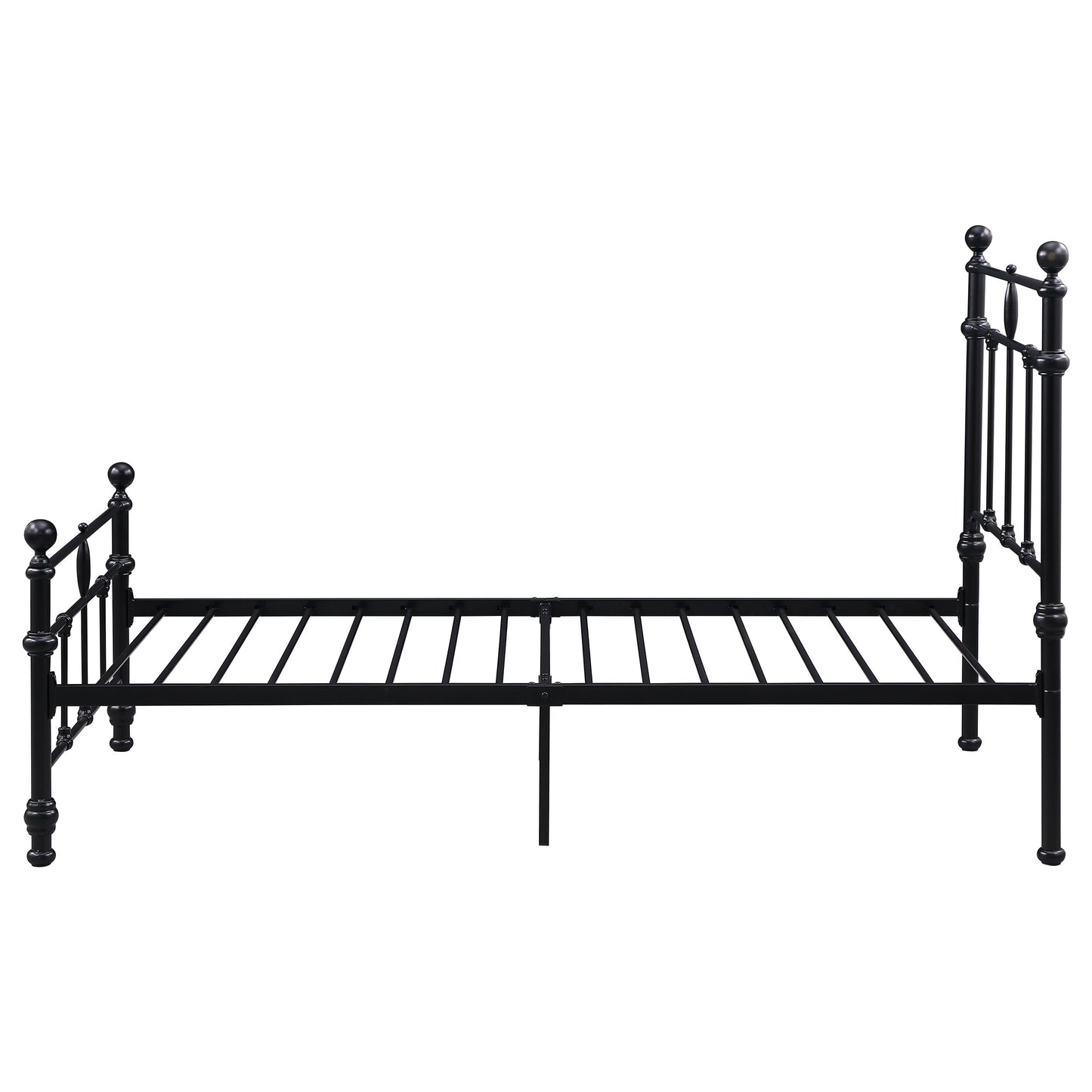 Novak 48-inch Metal Twin Open Frame Bed Matte Black