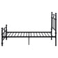 Novak 48-inch Metal Twin Open Frame Bed Matte Black