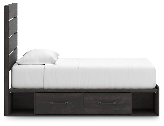 Hollivern  Panel Storage Bed