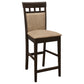 Gabriel 5-piece Square Counter Height Dining Set Cappuccino