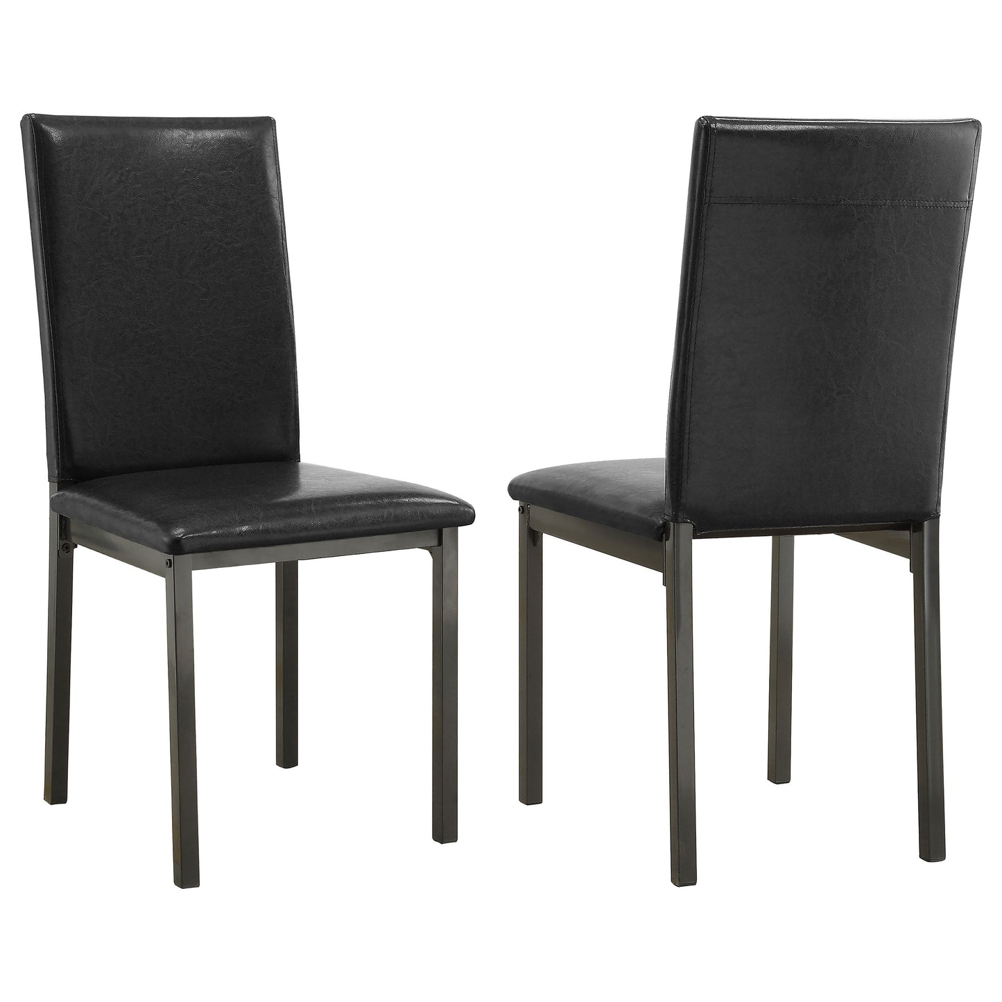 Garza Upholstered Dining Side Chair Black (Set of 2)