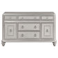 Bling Game Dining Sideboard Buffet Cabinet Metallic Platinum