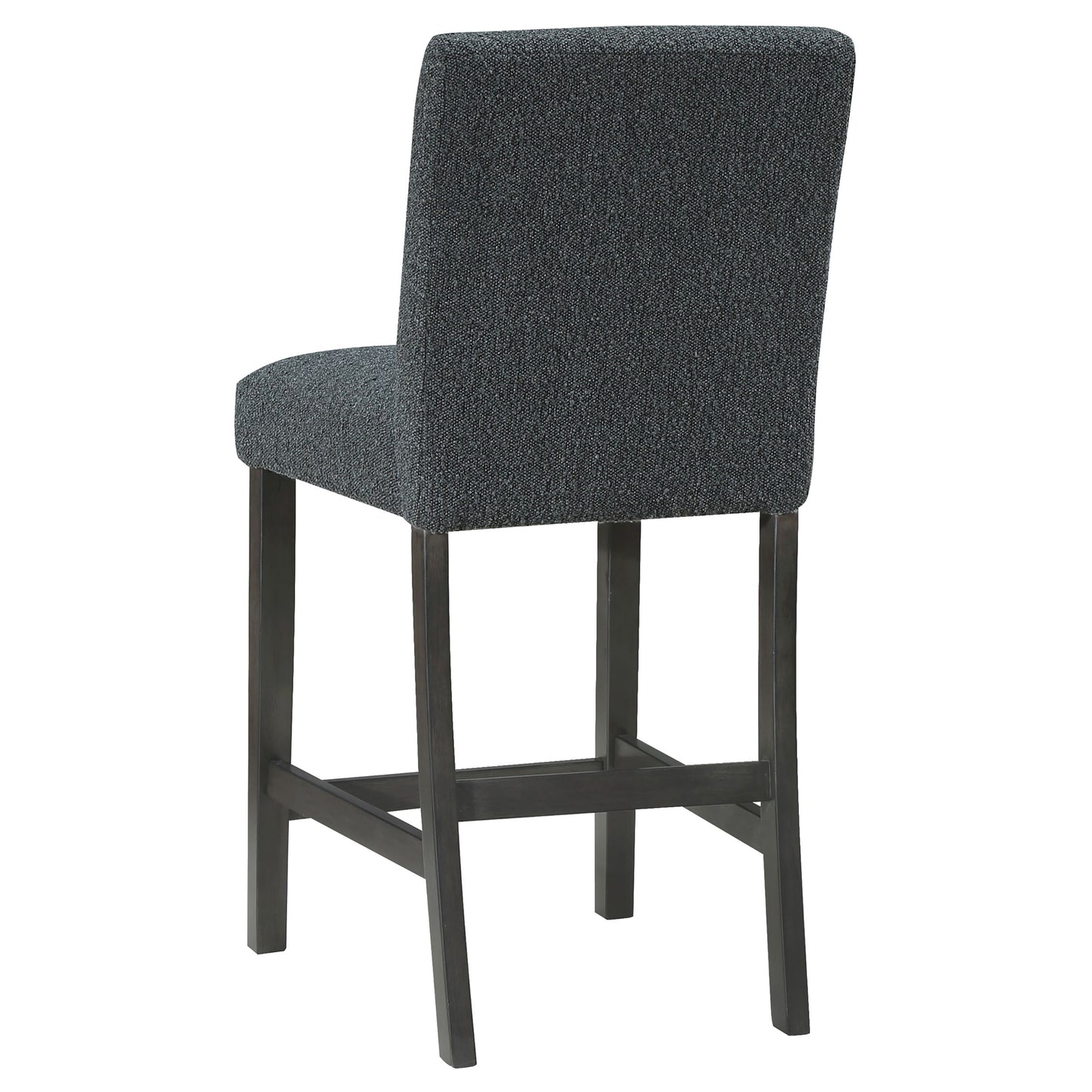 Alba Boucle Upholstered Counter Chair Black (Set of 2)