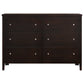 Carlton 6-drawer Dresser Cappuccino