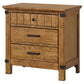 Brenner 3-drawer Nightstand Rustic Honey