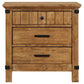 Brenner 3-drawer Nightstand Rustic Honey