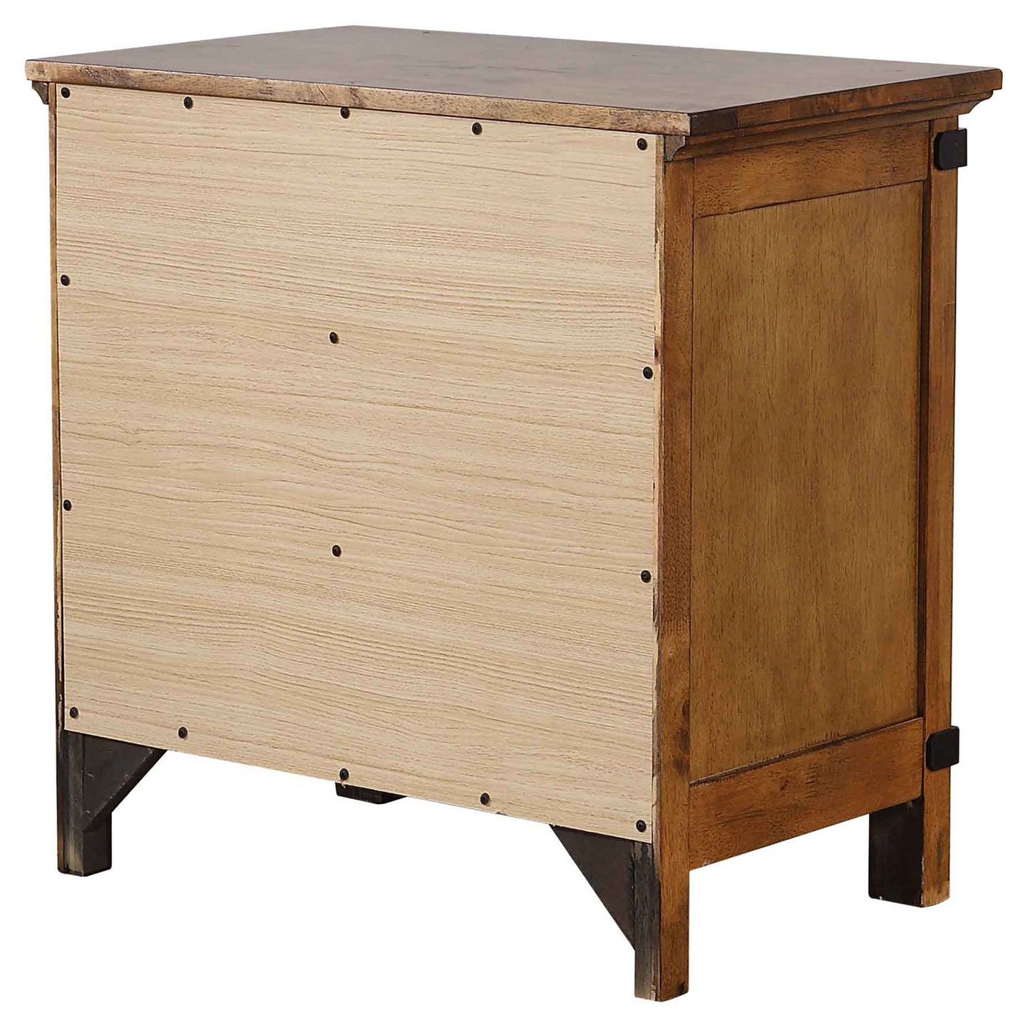 Brenner 3-drawer Nightstand Rustic Honey