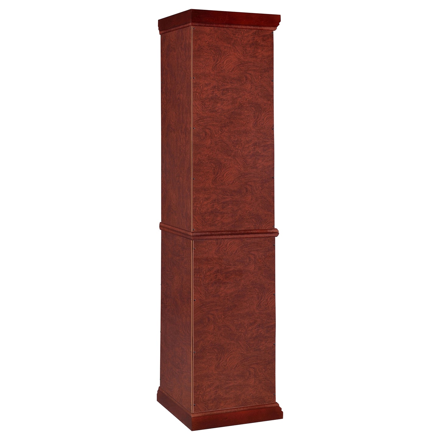 Appledale 6-shelf Corner Curio Display Cabinet Medium Brown