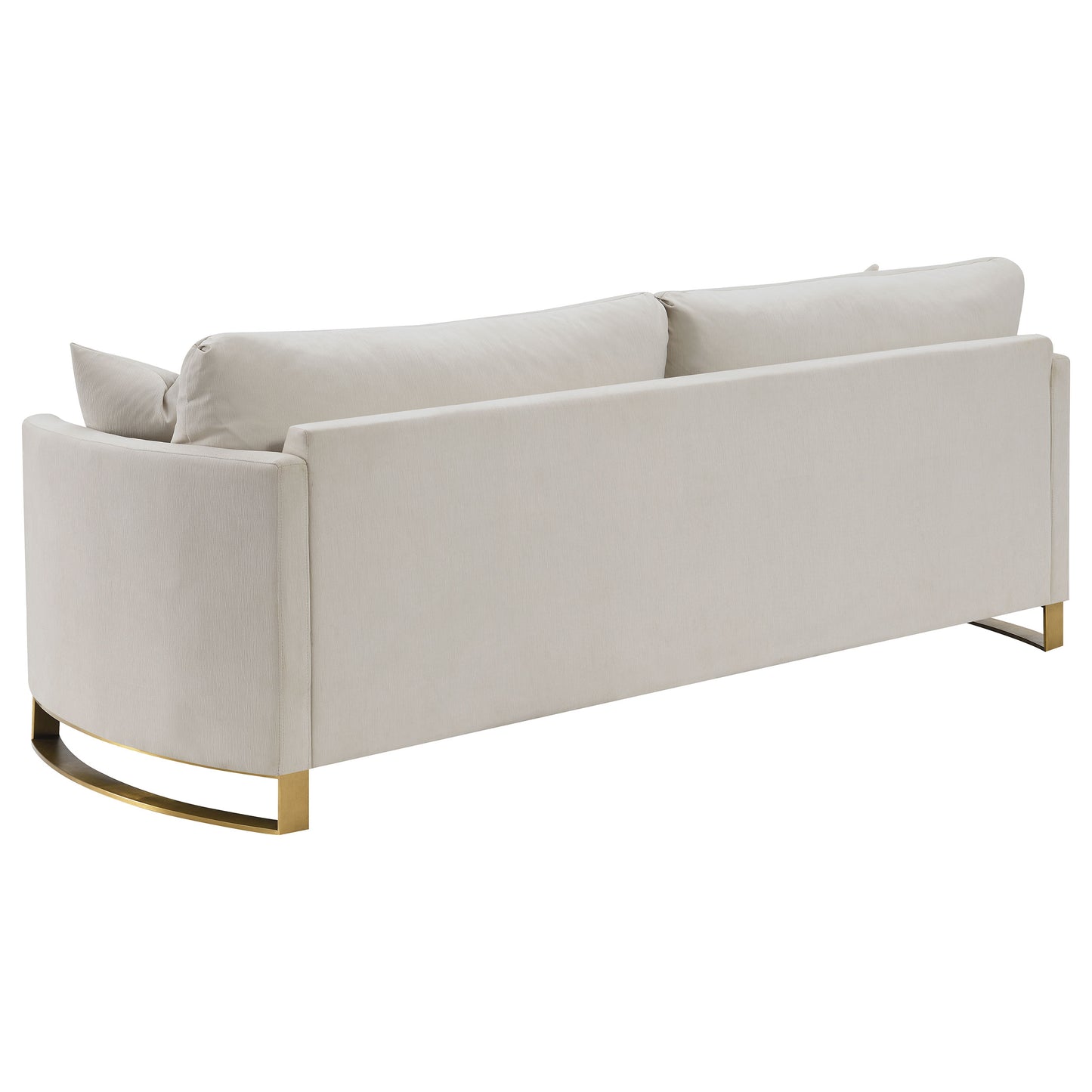 Corliss Upholstered Arched Arm Sofa Beige