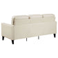 Jonah Upholstered Track Arm Sofa Ivory