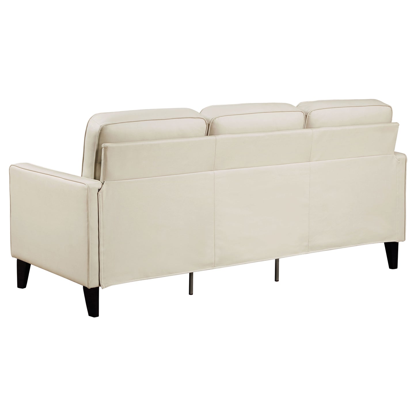 Jonah 2-piece Upholstered Track Arm Sofa Set Ivory