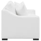 Ashlyn Upholstered Sloped Arm Loveseat White