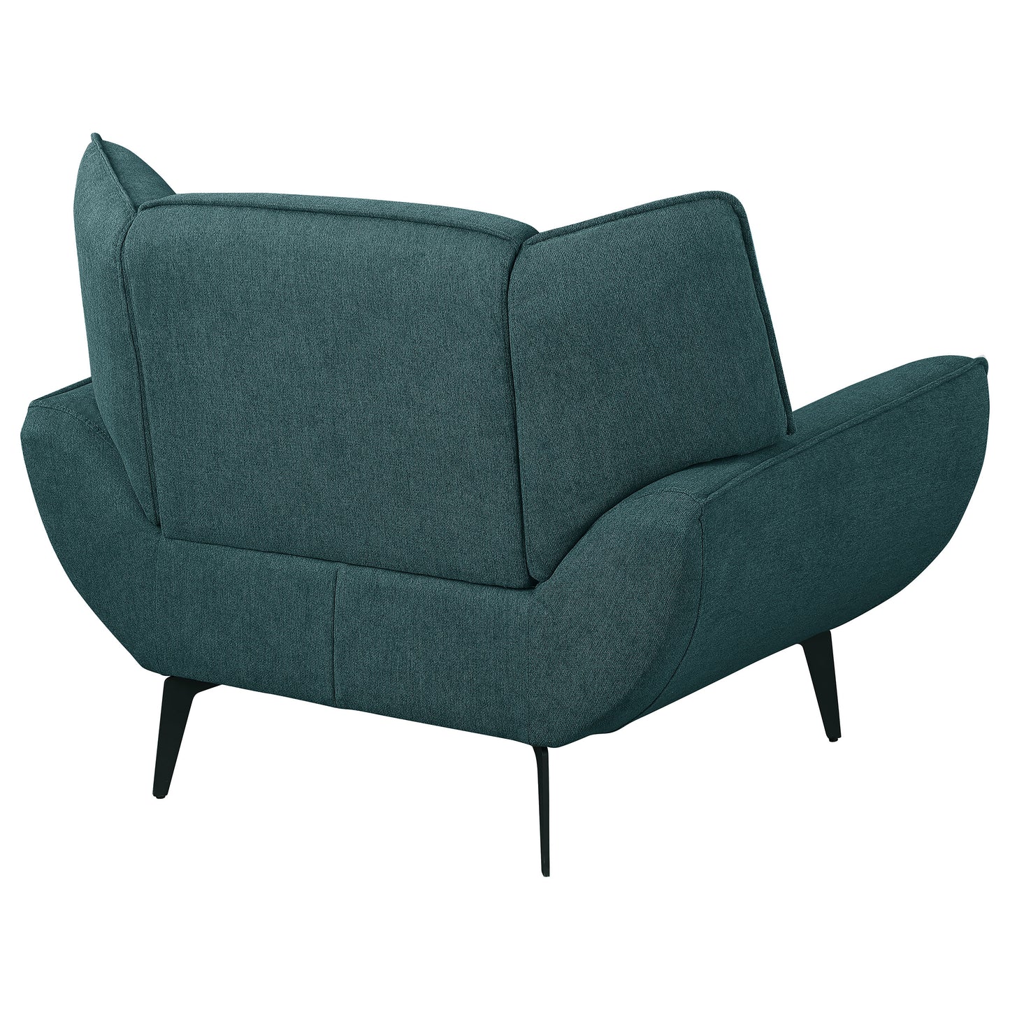 Acton Upholstered Flared Arm Accent Chair Teal Blue