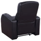 Cyrus Upholstered Track Arm Recliner Black