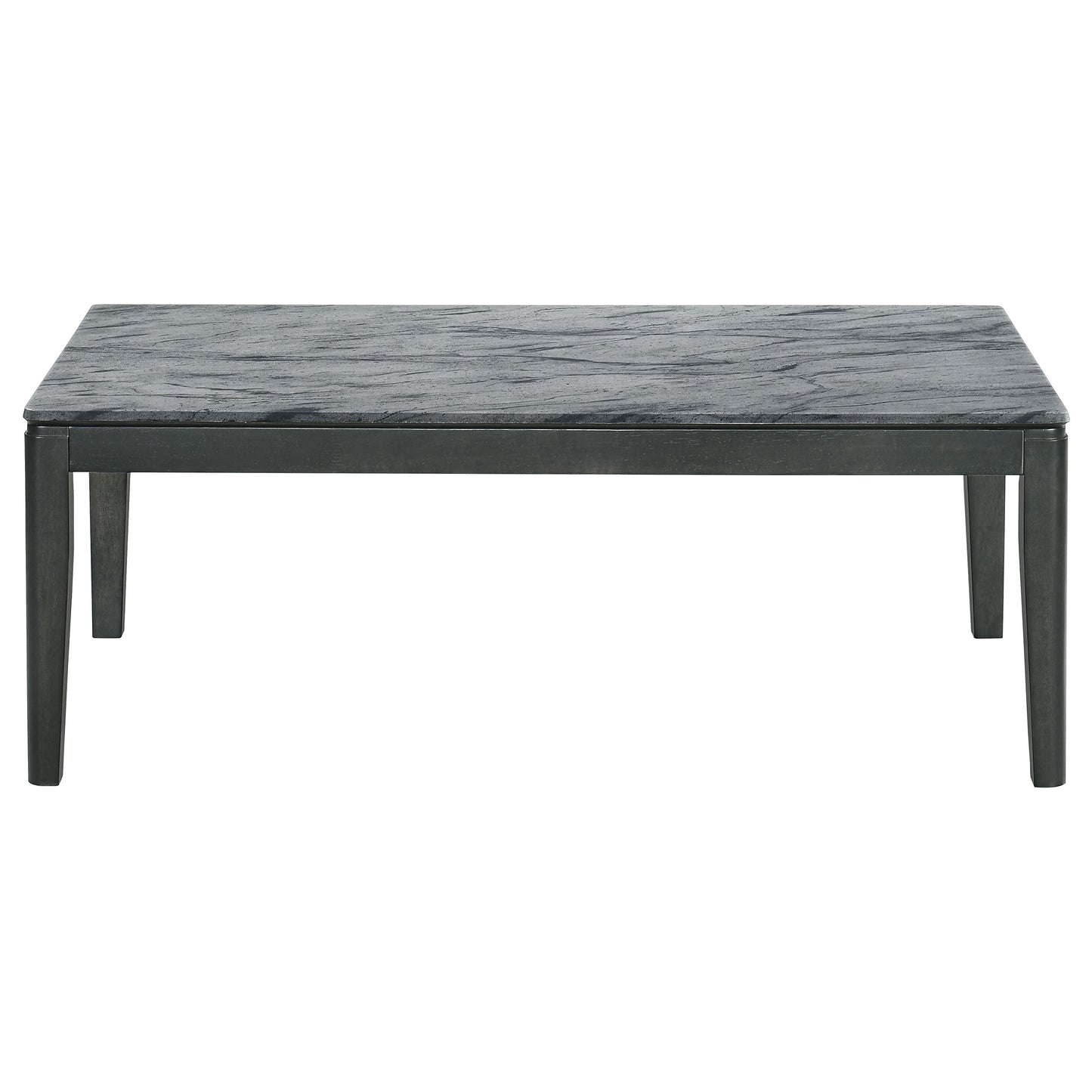 Mozzi Rectangular Faux Marble Coffee Table Grey and Black