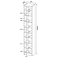 Eliam 71-inch 9-shelf Bookcase Cappuccino