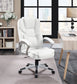 Kaffir Upholstered Adjustable Home Office Desk Chair White