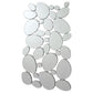 Topher 29 x 51 Inch Pebble Themed Wall Mirror Silver