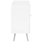 Nieta 2-door Engineered Wood Accent Cabinet White High Gloss